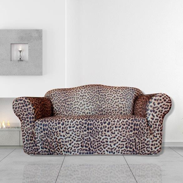 Leopard 2 Seater Couch Cover by Surefit