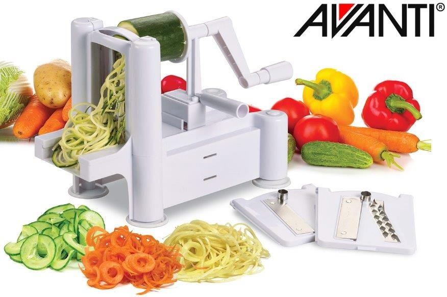 Avanti Spiretti Vegetable & Fruit Slicer with 3 Blades 