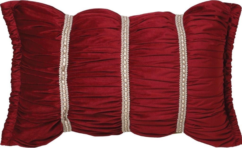 Ayme Red Decorator Cushion by Da Vinci Private Collection