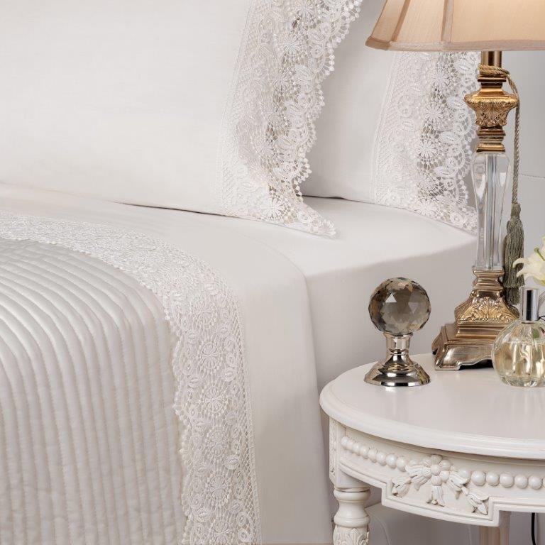 Contessa White Sheet Sets by Private Collection