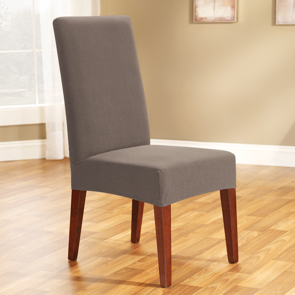 Taupe Dining Chair Cover by Surefit