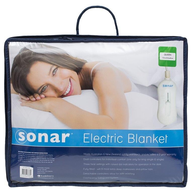 Sonar Standard Electric Blanket by Bambury
