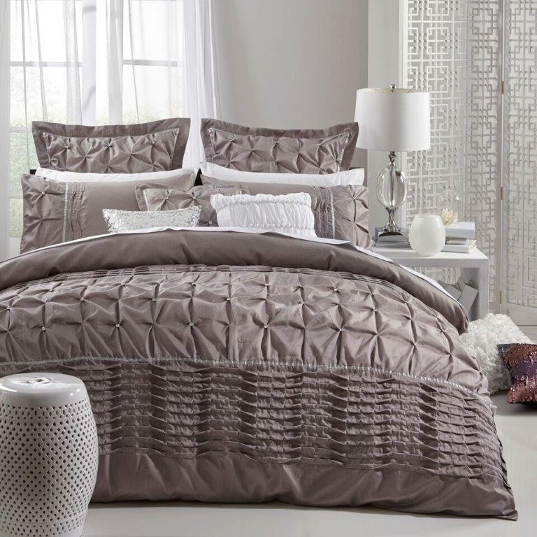 Francesca Taupe Queen Bed Quilt Cover Set By Logan Mason Best Francesca Taupe Queen Bed Quilt Cover Set By Logan Mason