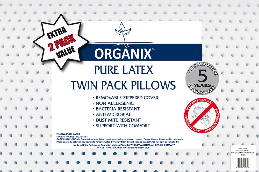 Organix Twin Pack Pillows by Logan & Mason