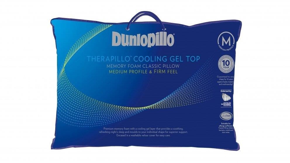 Dunlopillo Therapillo Memory Foam Cooling Gel Top Pillow by Sheridan
