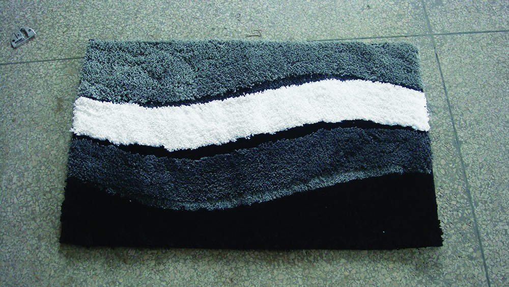 Microfibre Wave Grey Bathmat Range