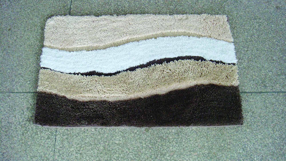 Microfibre Wave Brown Bathmat Range