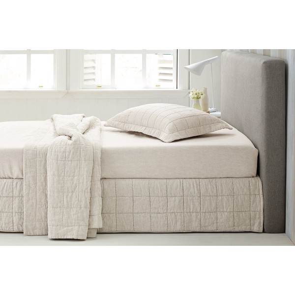 Abbotson Flax Quilted Bedskirt by 