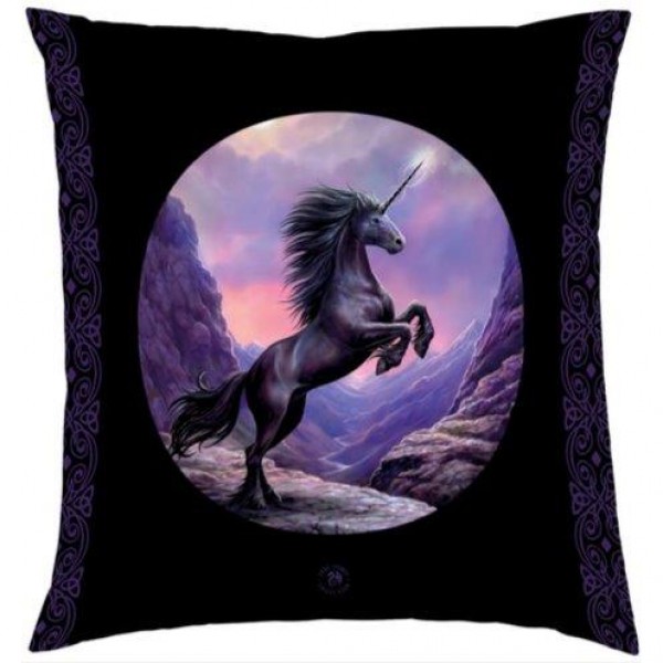 SINGLE DOUBLE QUEEN KING Anne Stokes Black Unicorn Horse Quilt Doona Cover Set