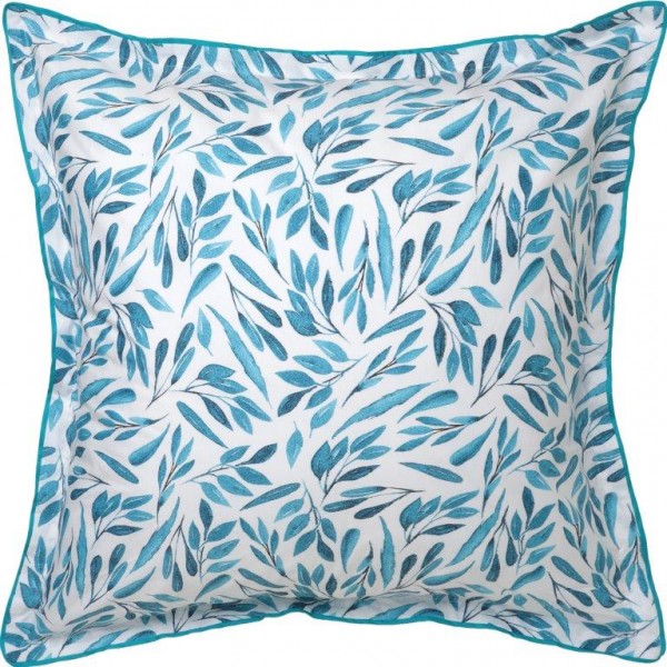 Magnolia Teal European Pillowcase by Logan Mason Best Price Linen