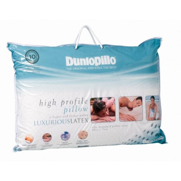 dunlopillo luxurious latex high profile pillow