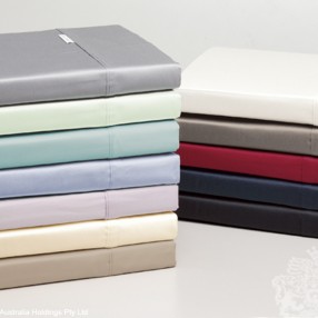 Logan and Mason Platinum 400tc Sheet Set 100% Cotton Double Bed 12 Colours 