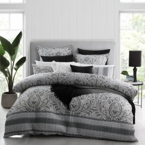 Basque Linen Super King Bed Quilt Cover Set By Logan Mason